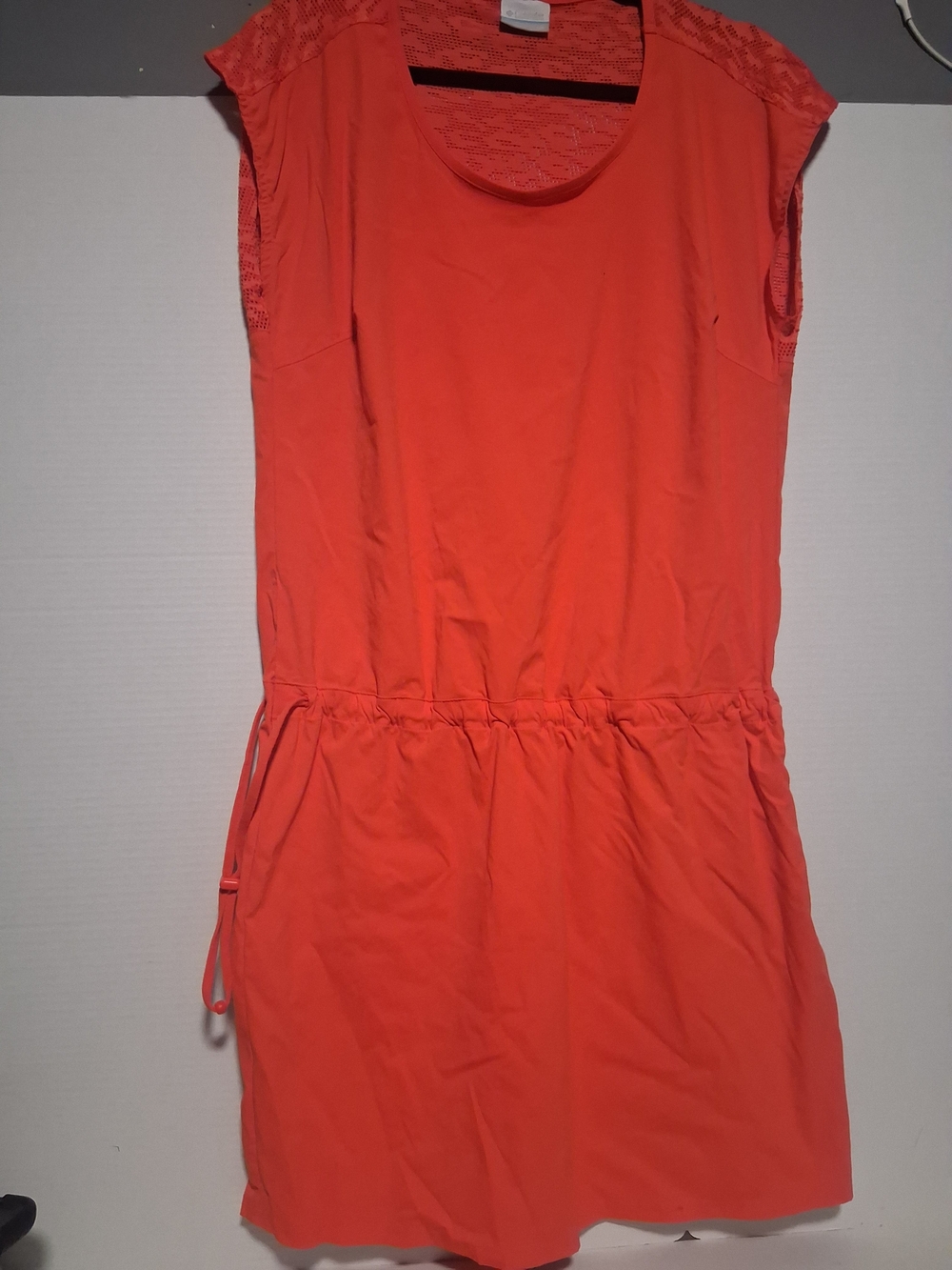 Columbia Women's Bright Coral Drawstring Waist Dress Size M